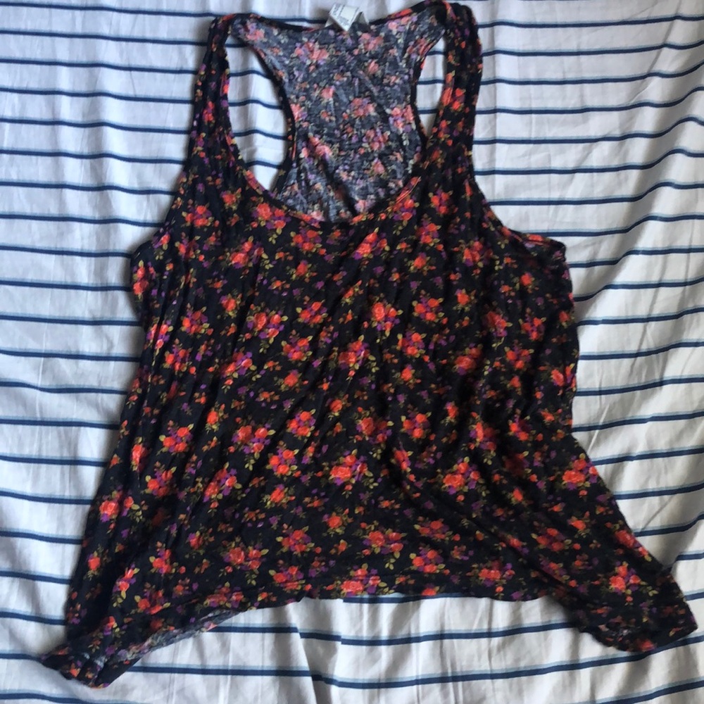 BOGO floral print racerback tank top